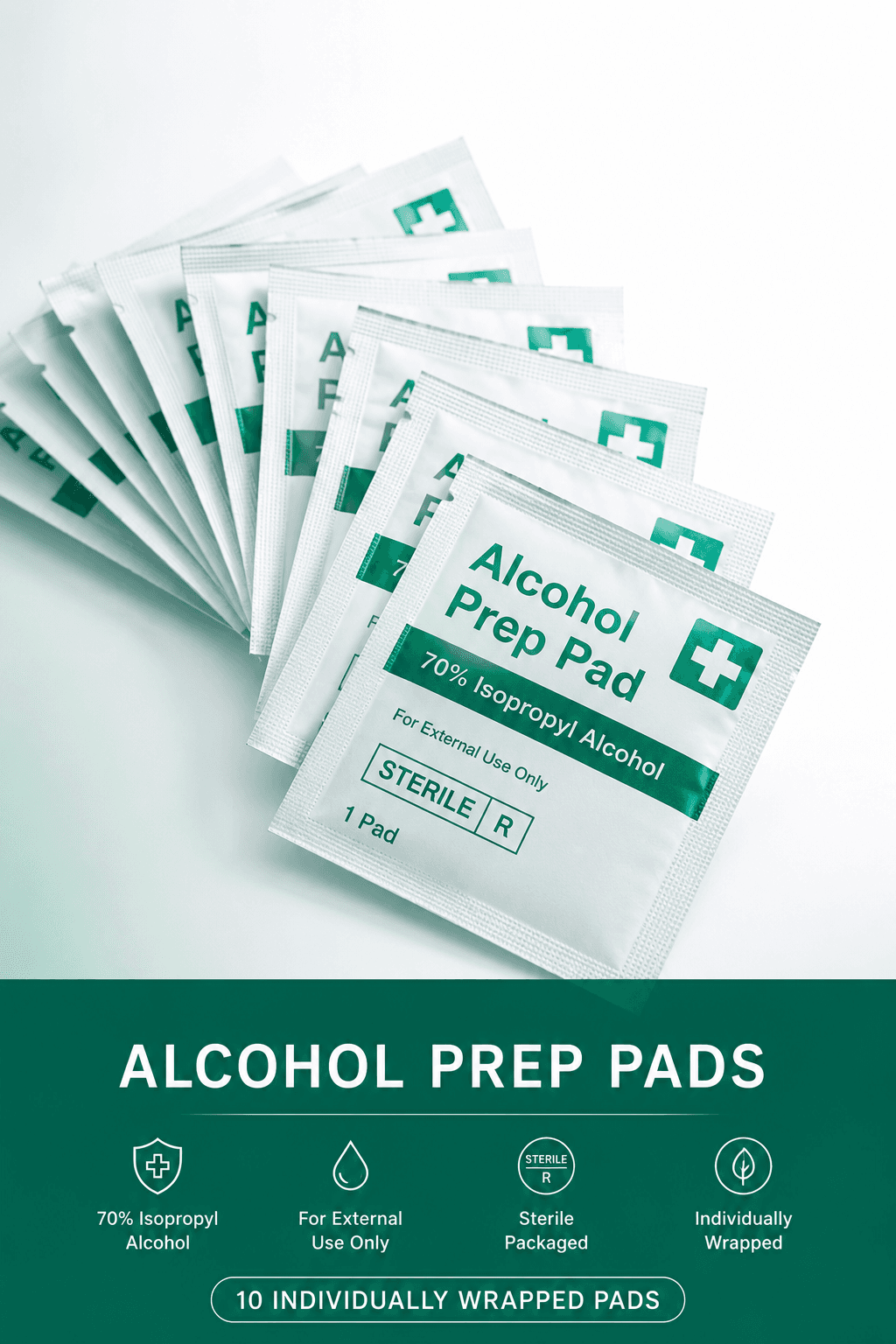 Alcohol Prep Pads (10 Pack)