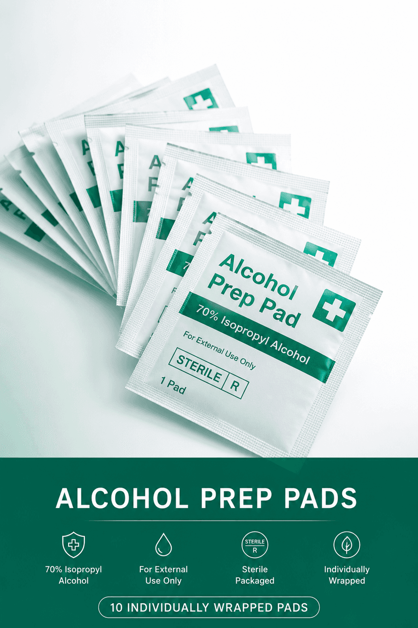 Alcohol Prep Pads (10 Pack)